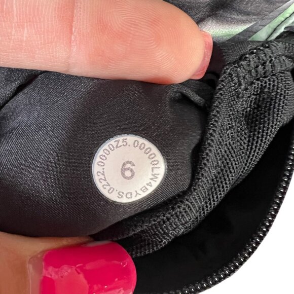 Lululemon Mist Over Windbreaker Pastel Glide Multi Black Green Size 6 - Picture 6 of 12